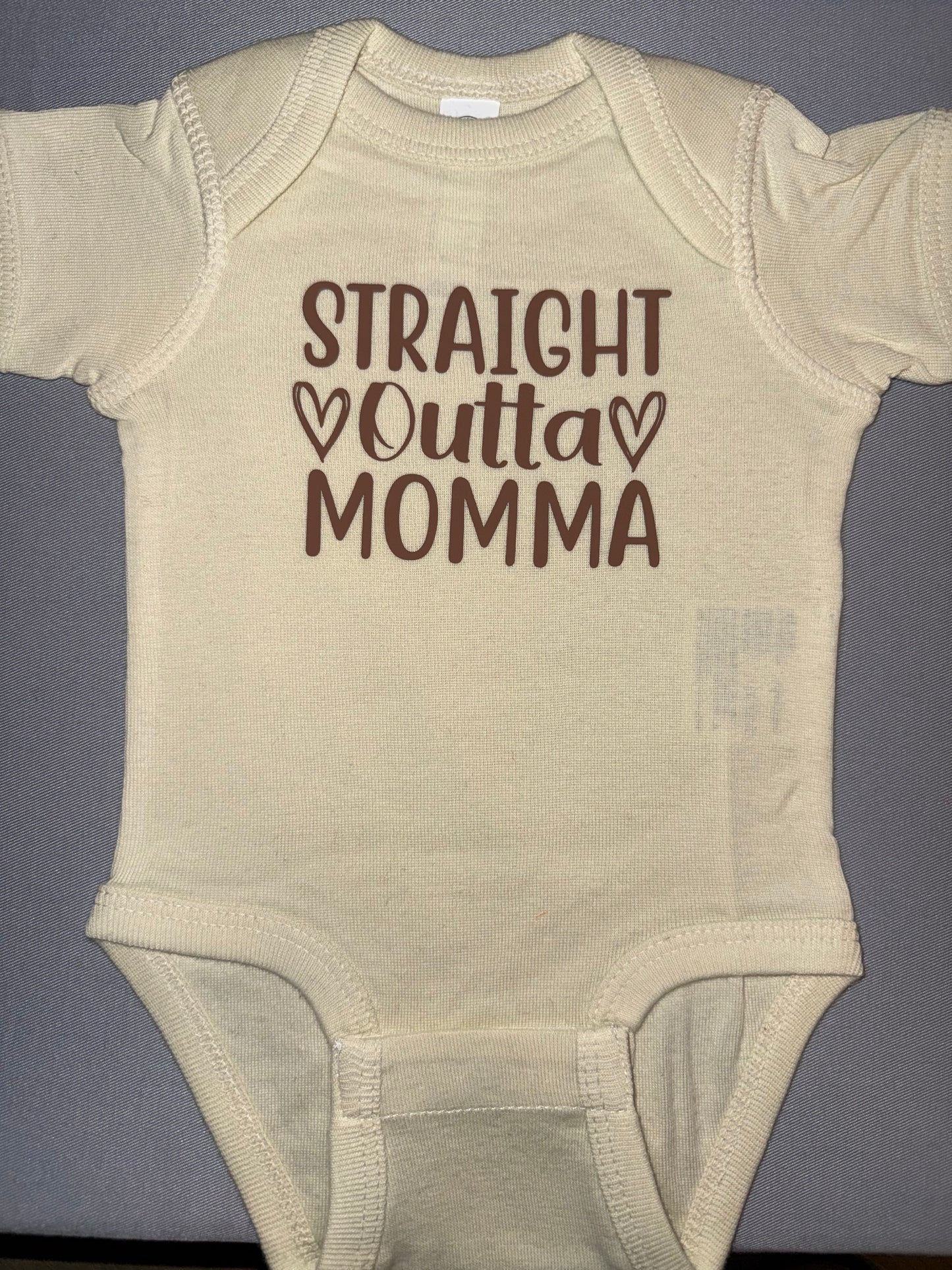 "Straight Outta Momma" Onesie