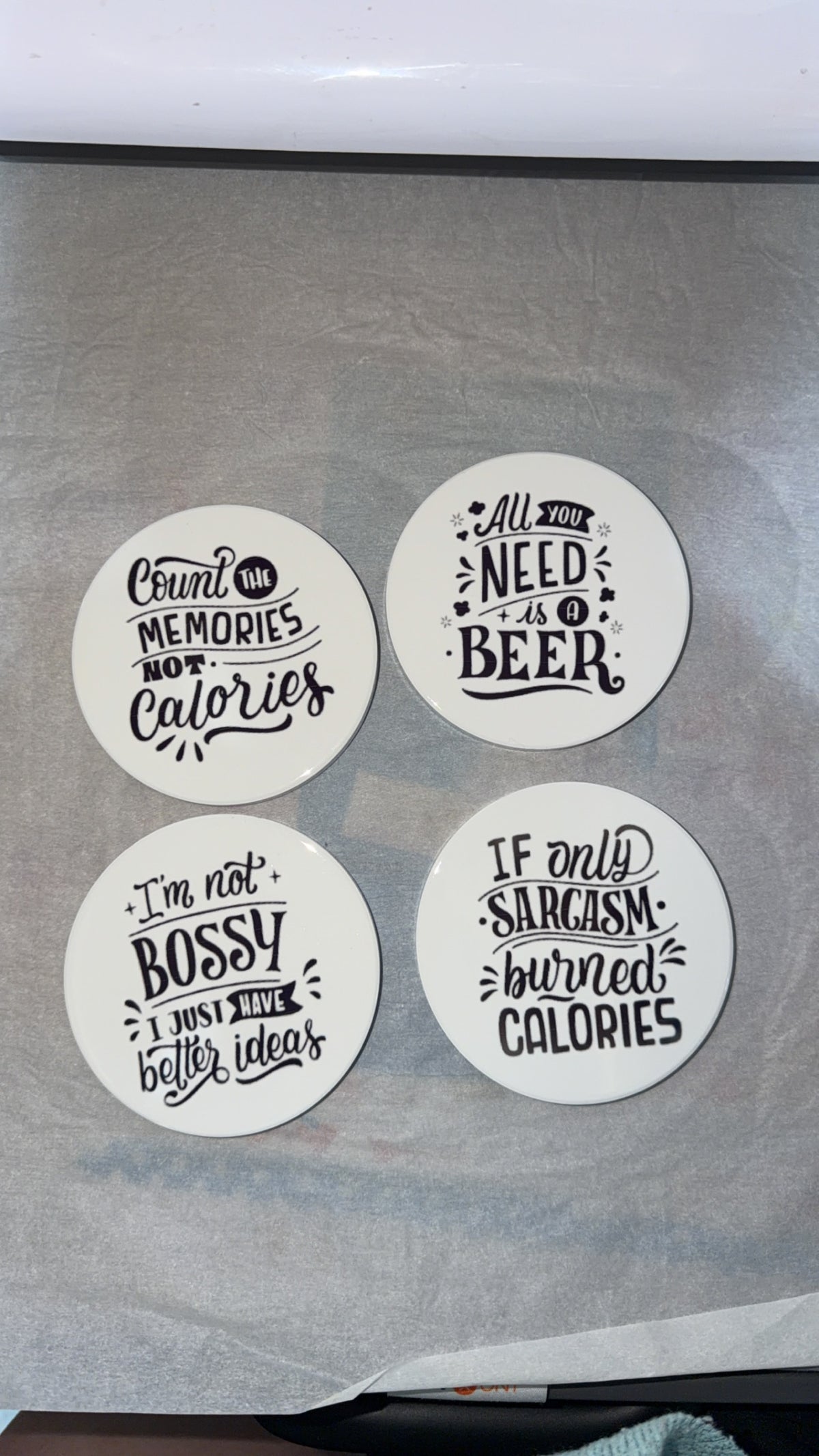 Ceramic Cup Coaster (Circle)